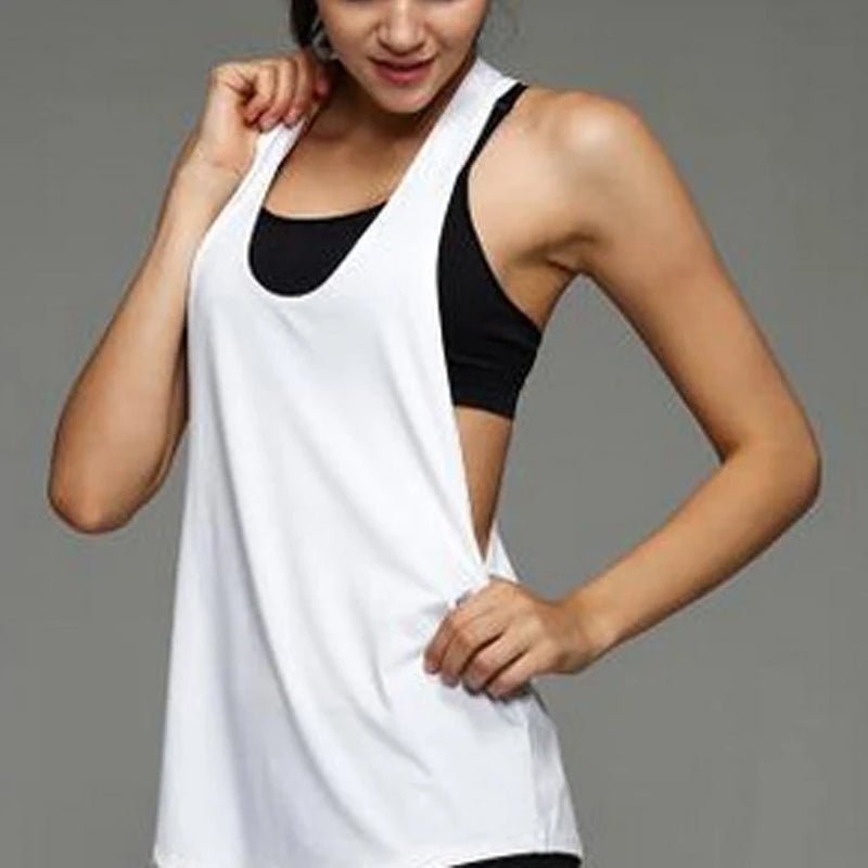 Eccentric Racer Back Exercise Tank Top - Fitness Girl Shop