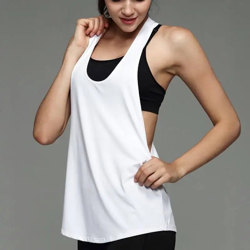 Eccentric Racer Back Exercise Tank Top - Fitness Girl Shop