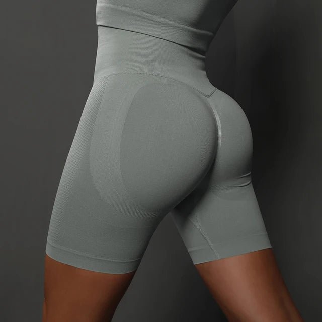 Seamless High Waisted Push Up Workout Shorts - Fitness Girl Shop