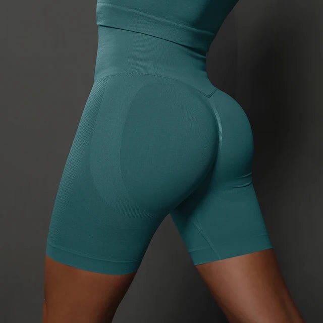 Seamless High Waisted Push Up Workout Shorts - Fitness Girl Shop