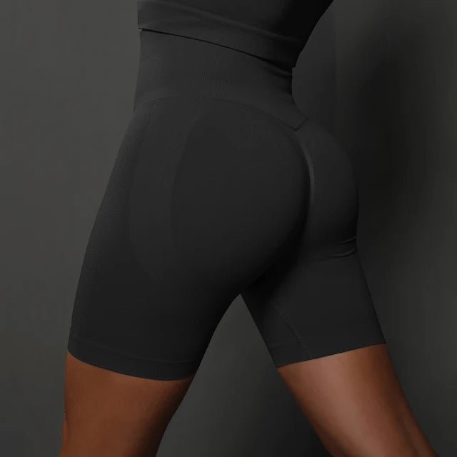 Seamless High Waisted Push Up Workout Shorts - Fitness Girl Shop