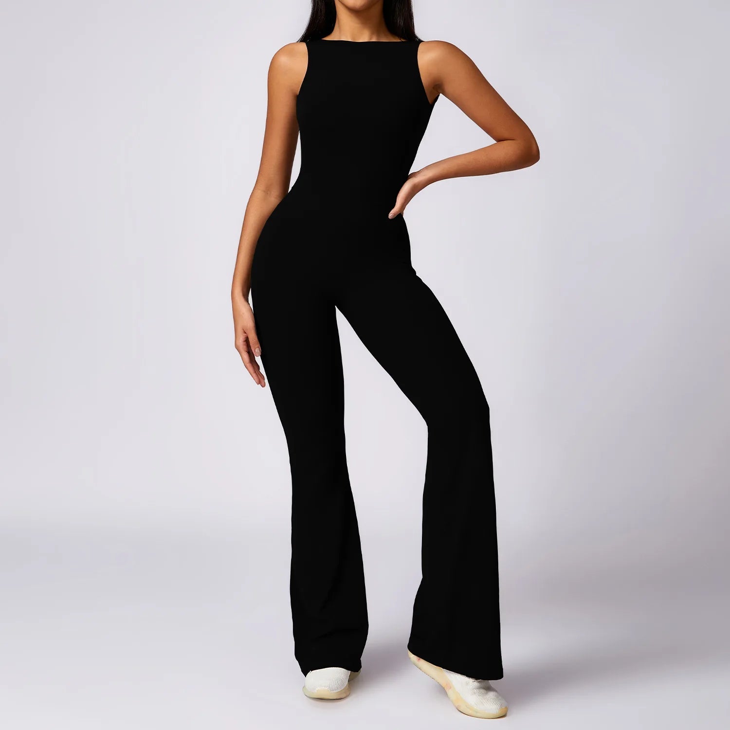 Sexy V Back Jumpsuit Gym Set - Fitness Girl Shop