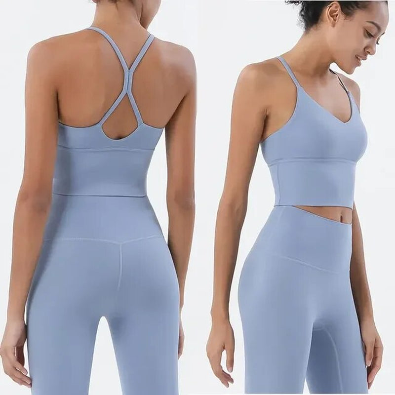 Sports Bra and Leggings Two Piece Set 