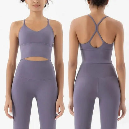 Sports Bra and Leggings Two Piece Set 