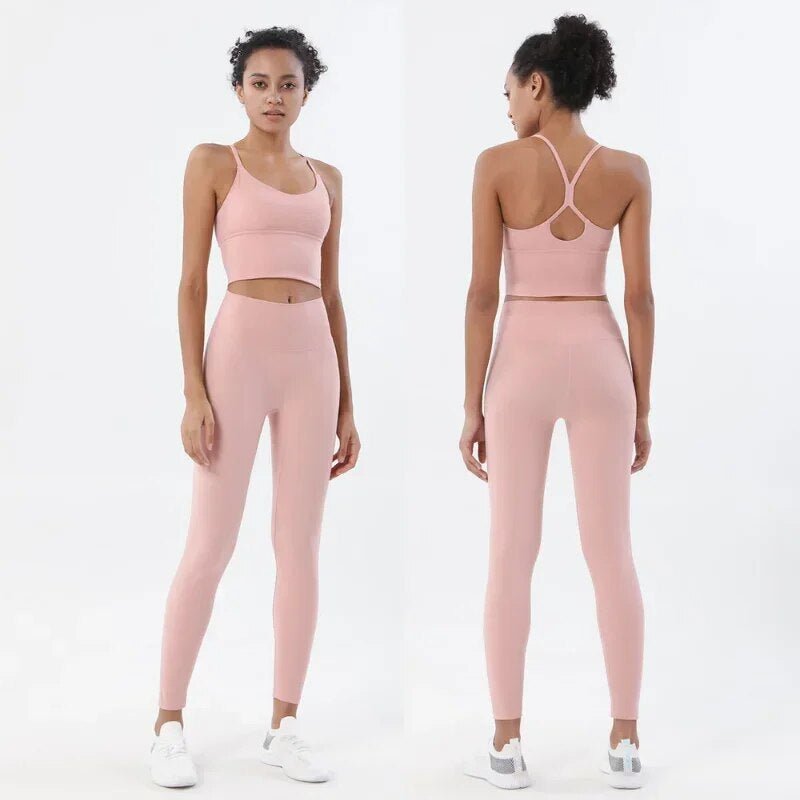 Sports Bra and Leggings Two Piece Set 