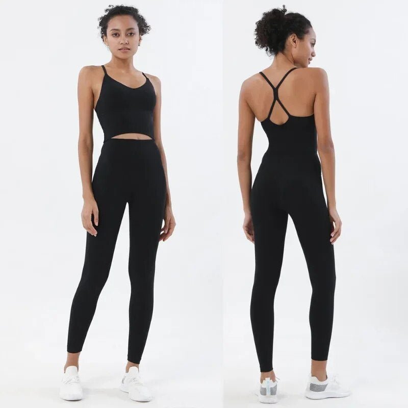 Sports Bra and Leggings Two Piece Set 