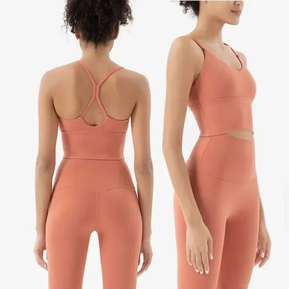 Sports Bra and Leggings Two Piece Set 